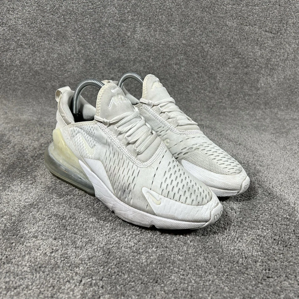 Кроссовки беговые Nike Air Max 270 GS тройные белые 943345-103 размер 6,5 года женские размер 8 - Изображение 1 из 1