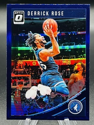 2018-19 Donruss Optic #125 Derrick Rose Holo Purple Prizm Minnesota Timberwolves - Image 1 of 2