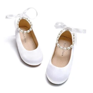 Girls' Toddler Ballet Shoes Mary Jane Flats Dress Shoes for Party Wedding Use - Picture 1 of 6