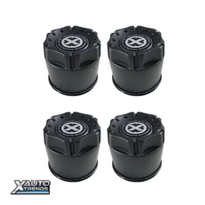 4 x American Racing ATX Wheel Center Cap 4.25'' Black Push Thru 1425006918 - Picture 1 of 1