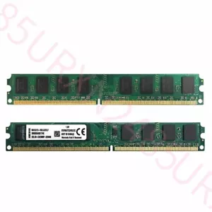 Kingston 4GB kit 2x 2GB PC2-5300U DDR2 667Mhz Desktop Memory For Dell XPS 410 - Picture 1 of 7