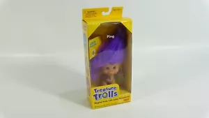 Muñeca Galoob Toys Ping Treasure Trolls 1998 - pelo morado y piedra púrpura - Imagen 1 de 9