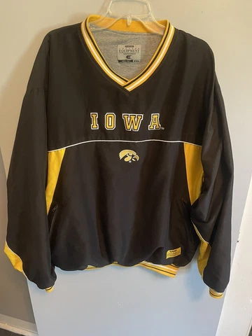 Colosseum Men’s Vintage Iowa Hawkeyes Pullover Jacket Lined Pockets Size XXL Cover