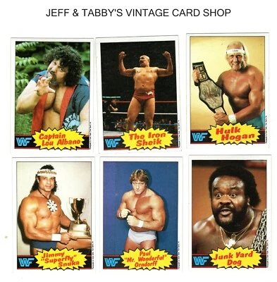 Tarjetas Topps WWF PRO WRESTLING STARS 1985/VER MENÚ DESPLEGABLE 4 TARJETAS QUE RECIBIRÁS Foto 1 de 4