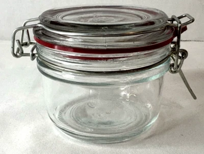 Tarro de almacenamiento de cocina con cierre de vidrio junta de silicona casa primitiva Foto 1 de 4