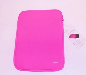 NEW PROHT INLAND 10" NEON PINK NEOPRENE ZIP AROUND TABLET SLEEVE,COVER - Picture 1 of 3