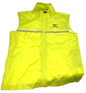 Mizuno Windbreaker Jacket Men's Sz: Small Black Reflective Casual Vest - Picture 1 of 8