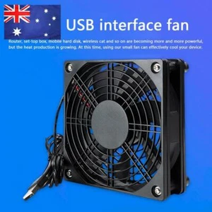 5V USB Computer Cases Chassis Cooling Fan Wireless Router Set-top Box Silent - Afbeelding 1 van 7