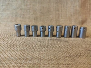 Britool King Dick 1/4" drive sockets 3/16" - 3/8" Harley Triumph Mini BMC tools - Picture 1 of 24