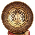 8" Carved Samadhi Buddha Singing Bowl Etched Seven Bronze Tibetan Healing Nepal