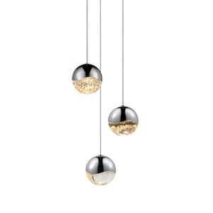 Sonneman Grapes 3 Light Round Large LED Pendant, Polished Chrome - 2914-01-LRG - Picture 1 of 1