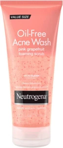 Sealed $33 Neutrogena-Oil-Free Acne Wash Pink Grapefruit Foaming Scrub 6.7oz/3pk - Picture 1 of 2