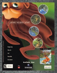 Tarzan Untamed Nintendo GameCube - Print Ad Original Art 7.75x10.50 - Picture 1 of 1