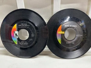Bobby Vee ~TWO 60's Classics~ Devil Or Angel/Come Back When You Grow Up~45RPM - Picture 1 of 5