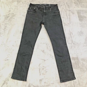 LEE Riders Jeans Womens 13 Black Grey Denim Stretch Slim Straight Grunge - Picture 1 of 11