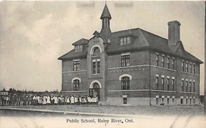 Postal H84/Canadá c1910 Ontario Rainy River Escuela Pública 81 - Imagen 1 de 4