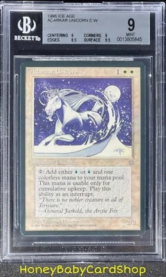 MTG Ice Age 1995 Adarkar Unicorn BGS 9.0 MINT Silver Age Iconic Staple - Image 1 of 4