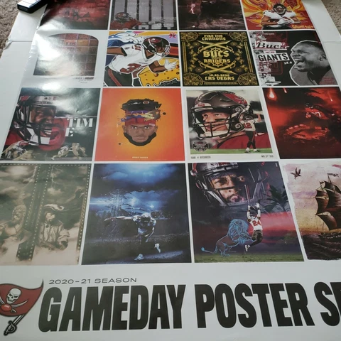 Tampa Bay Buccaneers 2020-21 Gameday Poster Series 24 X 36 Inch Poster Cover
