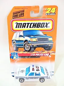MATCHBOX 24 TO THE RESCUE "FORD LTD POLICE SHERIFF CAR". MIB/BOXED/CARDED - Bild 1 von 5