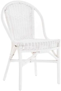 Rattan-Stuhl Klassik Küchenstuhl Esszimmerstuhl Korbstuhl Stuhl Natur (Weiß) - Bild 1 von 8