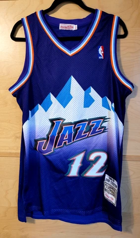 JOHN STOCKTON Utah Jazz. Authentic Mitchell & Ness NBA Jersey SIZE 48 M NEW NWT Cover