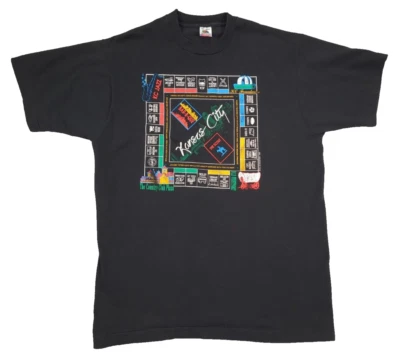 VTG Single Stitch Kansas City Country Club Plaza T-Shirt Mens Sz XL Black USA - image 1 of 4