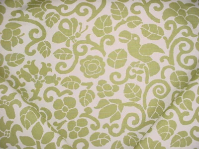 11-1/8Y Lee Jofa Groundworks GWF-2744 Parrots Apple Upholstery Fabric - Image 1 of 4