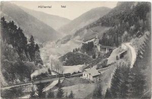  AK Hollental Tal der Hölle Zug Eisenbahnstraße Deutschland verschickt 1909 - Bild 1 von 2
