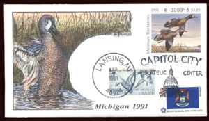 Duck FDC - MI16 1991 Michigan - Imagen 1 de 1