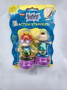 Nickelodeon Rugrats Action Stampers Chuckie And Phil Edizione Limitata da Collezione - Foto 1 di 3