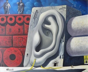 Luigi Regianini (Milano 1930-2013) Il nastro giallo Olio su tela cm 50x60 1972 - Picture 1 of 18