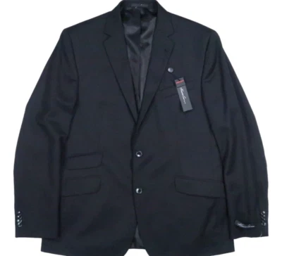 NWT KENNETH COLE NY EXTREME SLIM FIT SKINNY 42 R BLACK SUIT COAT JACKET BLAZER - Image 1 of 4