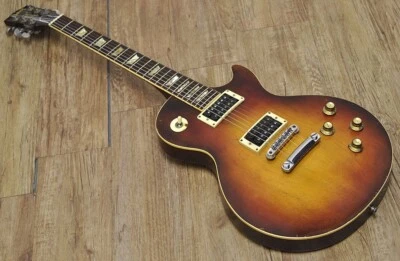 Burny FLG-90 Sunburst Made in Japan 1978 Vintage LP Type Solid Electric Guitar - Image 1 of 4