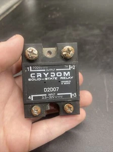 Crydom Solid State Relay. D2D07. Free Shipping!!!!! Pre Owned!!!!! - Picture 1 of 11