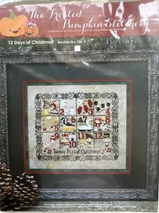 The Frosted Pumpkin Stitchery 12 Days Of Christmas Counted Cross Stitch Pattern - Picture 1 of 4
