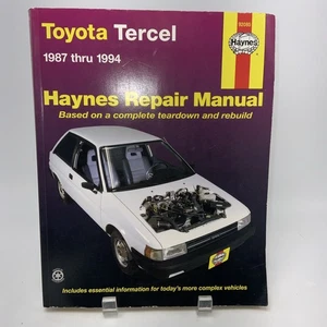 Toyota Tercel 1987 a 1994 Haynes manual de servicio de reparación 92085 - Imagen 1 de 4
