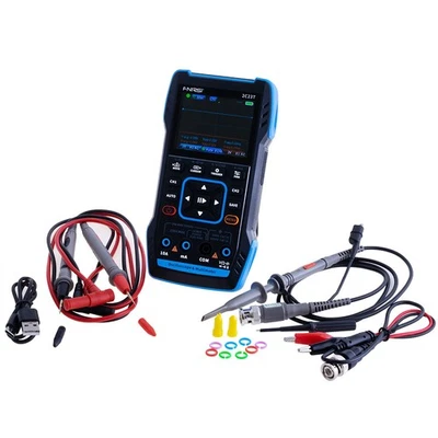 FNIRSI 2C23T 2-Kanal Oszilloskop Multimeter 10 MHz Generator 3000 mAh Akku - Bild 1 von 4