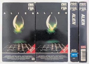 ALIEN 1979 / 1984 CBS Fox Video Red Label Rare BETA & VHS Version Cassettes - Picture 1 of 8