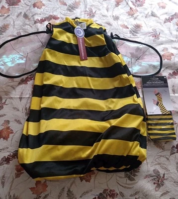 Fantasia de abelha infantil listra amarela e preta grande - Imagem 1 de 3