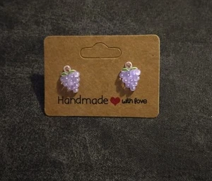 Handmade Grape Stud Earings - Picture 1 of 1