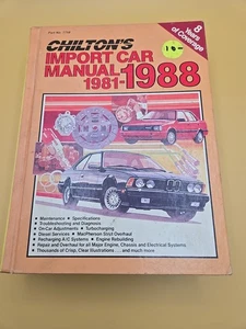 Chilton's IMPORT CAR Automotive Repair Manual 1981-1988 - Picture 1 of 5