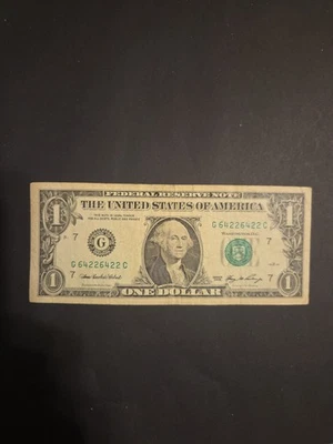 $1  2006 RARE TRINARY   DOUBLE  REPEATER            G 6422 6422 C - Image 1 of 2