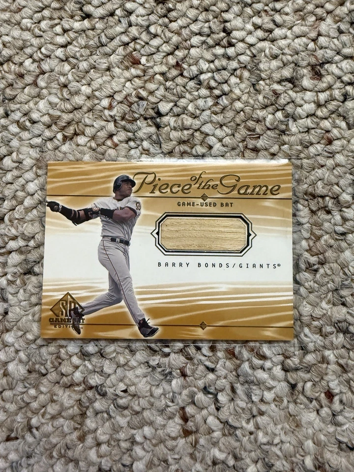 2000 Upper Deck SP Barry Bonds Game Used Bat Piece of The Game Relic - Image 1 of 1