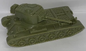 Vintage Marx WWII Battleground #41 U.S. Army Panzer grün Kunststoff schön! - Bild 1 von 5