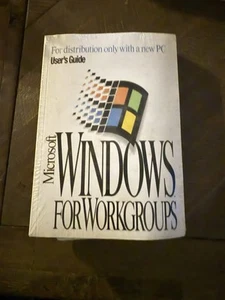 Vintage Rare Microsoft Windows 3.11 Workgroups PC User's Guide COA w/ disks 3.5 - Picture 1 of 2