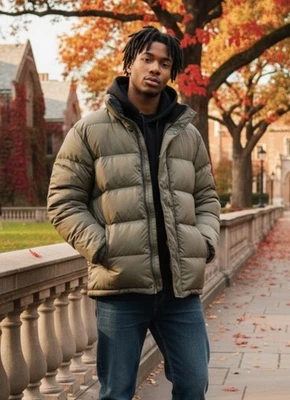 Chaqueta acolchada Northwest Territory, verde oliva para hombre M ¡Nunca usada! Foto 1 de 4