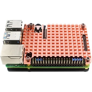 Pure Copper Heatsink Protective Passive Cooling Case Set For Raspberry Pi 4B - Photo 1/12
