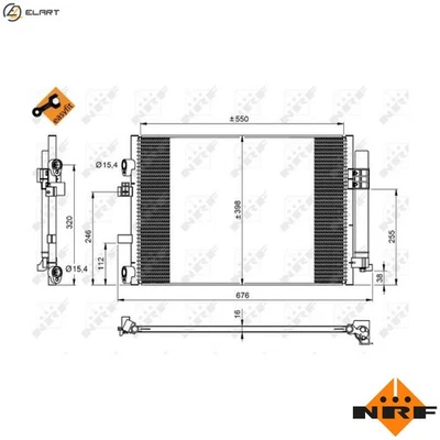 CONDENSER AIR CONDITIONING 350209 FOR FORD GRAND/C-MAX/Van T1DB/T1DA/T3DB 1.6L - Image 1 of 4