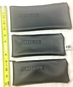 Shure Microphone Bags Zippered Pouch (Lot of 3) - Picture 1 of 2