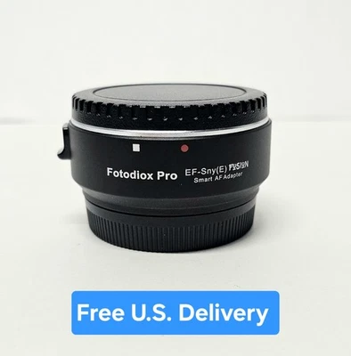 Adaptador AF inteligente FotodioX Pro EF-SNY(E) Canon EF a Sony E Camera Fusion - Usado en Excelente Condición  Foto 1 de 4